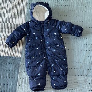 GAP Baby Snowsuit in Deep Blue
